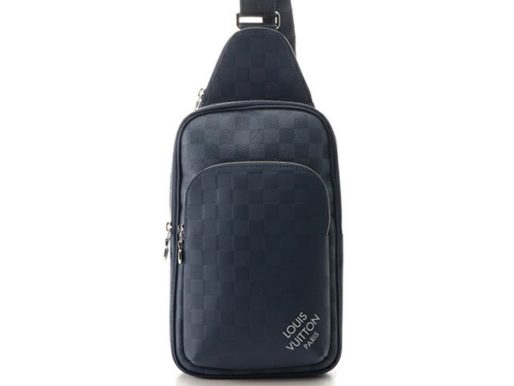LOUIS VUITTON Avenue Sling Bag Damier Infini Blue